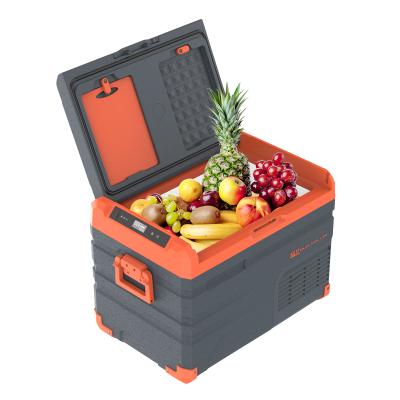 China Shockproof Low Power Consumption Blizz Compact Car Home Use Cooler For Road Rocking Portable Solar Fridges for sale