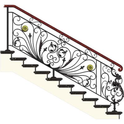 China Modern Stainless Steel Handrail Railing Design Wrought Iron Balcony Fencing Concrete Baluster Mold for sale