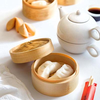 China Viable wholesale mini bamboo dim sum steamers for sale