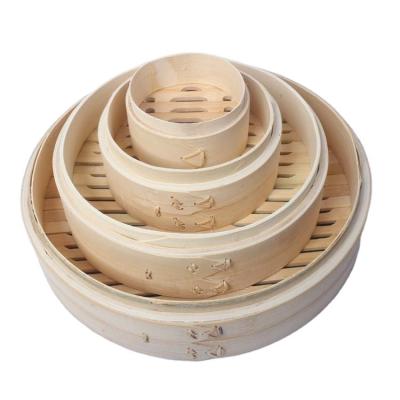 China Sustainable Traditional Chinese Customized Bamboo Steamer For Kitchen Steaming Dim Sum Bao Dumpling Steaming Basket for sale