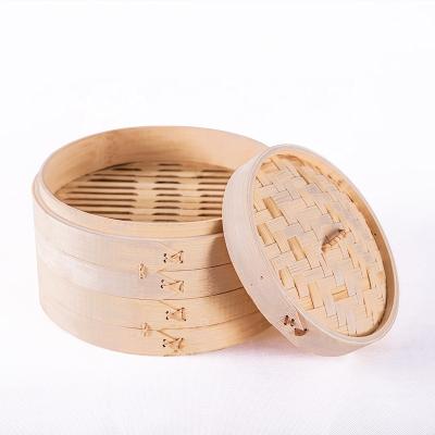 China Viable Natural Bamboo Steamer For Kitchen Dimsum Mini Bamboo Food Steamer Basket For Sale for sale