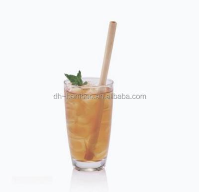 China Sustainable Drinking Reusable Organic Natural Bamboo Bubble Drinking Straw With LOGO for sale