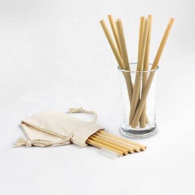 China Eco-Friendly Manufacturer Wholesale High Quality Natural Bamboo Straw With Logo for sale