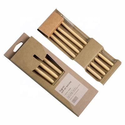 China Reusable Eco-Friendly Eco Friendly Bamboo Drinking Straw Logo Compostable Bamboo Straws Customized for sale