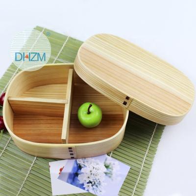 China Viable wholesale japanese rectangle lunch bento wooden storage box for sale for sale