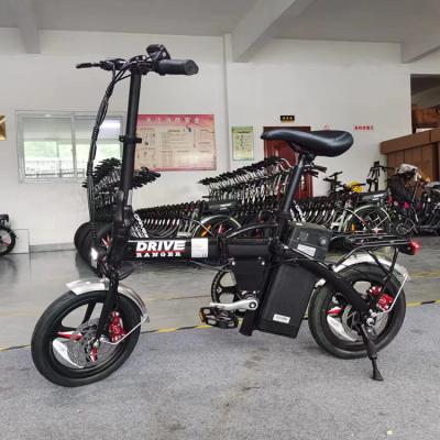 China Aluminum Alloy 14inch 240W 48V 18Ah Small Mini Ranger City Bike Electric Folding Electric Bike Aid for sale