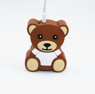 China Portable Google Funny Gift Cartoon Bear USB Power Bank Bulk Supply For Mobile for sale