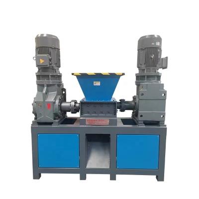 China Hotels Small Plastic Shredding Machine/Scrap Metal Aluminum Cans Two Shaft Shredder/Metal wood shredder for sale