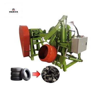 China Building Material Shops Automatic scrap tire cutting machine/rubber block cutting machine/tire recycling plant for sale