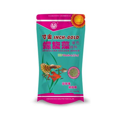 China Sustainable Delicious Functional Fish Feed Tropical Spirulina Color Added Food Rich In Various Nutrients Mineral Fish Food for sale