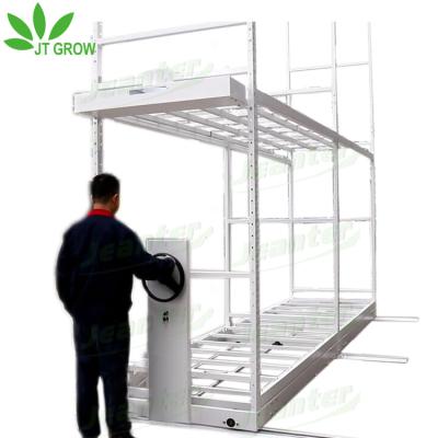 China Microgreen Indoor System Hidroponic 2 Layer Vertical Farm Plant Growth Hydroponic Easy Moving Space Saver for sale