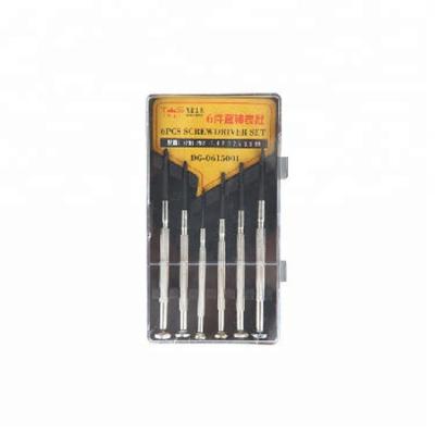 China Multi Functional Precision 6150 Crv Chrome Plated Clock 6pcs Screwdriver Set for sale