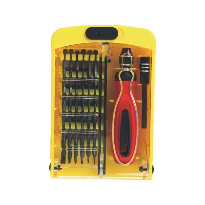 China Household Tool Kit Multi Function Tool 38 Pcs Screwdriver And Bit Set for sale