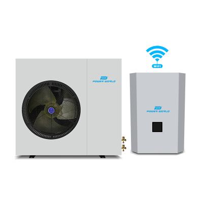 China R410a 16kw air to water heat pump outdoor split ceiling thermodynamics control dc system dc inverter for sale