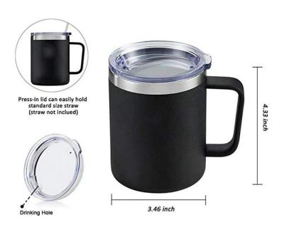 China Outdoor Insulated Tumbler Cup, 12 Ounce Stainless Steel Double Wall Vacuum Travel Coffee Mug With Handle for sale