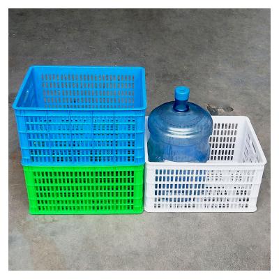 China Mesh Factory Price Cheap Stacking Plastic Vegetable Crates Container for sale