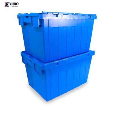 China Solid Box China Made Standard Size Blue Sealed Lid Container for sale