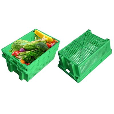 China High Quality Heavy Duty Mesh Stack Nest Container Plastic Storage Boxes Crates for sale