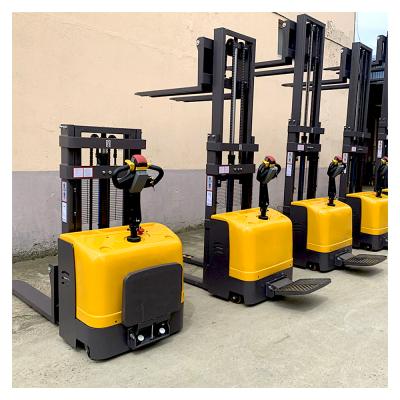 China Engineering Building Construction Cylinder 1ton 1.2ton 1.5ton 2ton Electric Stacker Forklift Cost High Electric Pallet Truck for sale