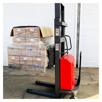 China Engineering Electric Building Construction Cylinder Pallet Electric Jack Battery Operated Pallet Stacker for sale