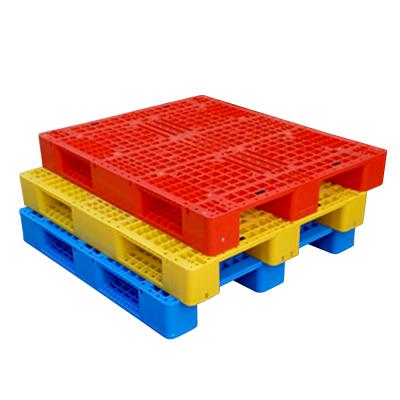 China Open Deck 3 Skids Pallets Custom Plastic Pallet Industrial Single Pallet For Cold Storage for sale