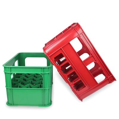 China Stackable High Quality Plastic Bottle Collector 24 Bottles Beer Crates For Wine for sale