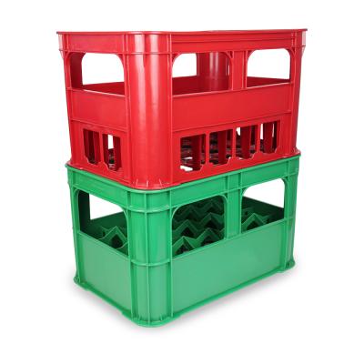 China Cheap Plastic Stackable Porcelain Beer Bottle Crate For Wine for sale