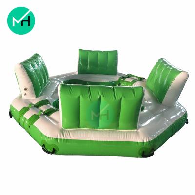 China Water Leisure New Products Inflatable Water Sofa Floating Island For Sale for sale