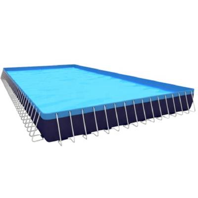 China Extend Season Portable Stent Swimming Pool Stainless Steel Swimming Pool Above Ground Steel Frame PVC Pool for sale