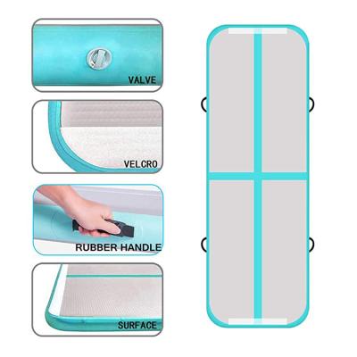 China 3x1x0.1m Fitness Gymnastics Inflatable Mattress Air Floor Yoga Mat Collapsible Inflatable Air Track For Sale for sale