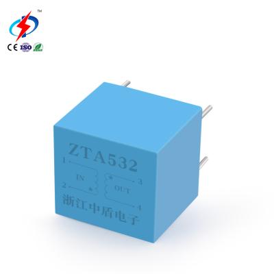 China Zhongdun Zta532 PCB 1.25a 500/1 AC 2.5mA Pin Current Sensor Miniature Precision Current Transformer Digital Display For PCB for sale