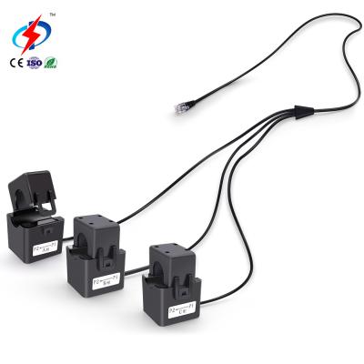 China Zhongdun Current ZDKCT16M-3 3 In 1 With Low Voltage RJ12 Three Phase Rohs 60A AC Ct Meters Clamp Sensors Current Transformer for sale