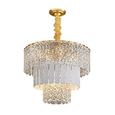 China Zhongshan modern guzhen hanging pendant lights luxury modern k9 crystal chandeliers high end home ceiling lamp hotel living room for sale