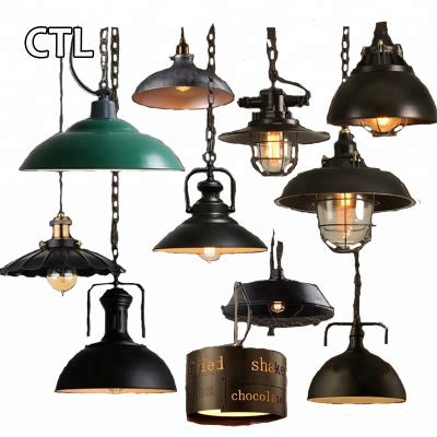 China Retro Industrial Restaurant Chandelier Lights Rustic Industrial Industrial Vintage Iron Kitchen Pendant Lighting Lamp Attic for sale