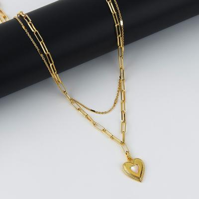 China TRENDY Non Tarnish Stainless Steel Letter Layer Cuban Chain Necklace For Men Women for sale