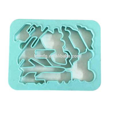 China Sustainable Food Grade Kids Tool Vehicle NEW Plastic Cookie Cookie Baking Cutter for sale