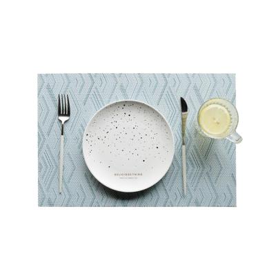 China Non-Slip Rectangle Dinner Kitchen Table Mat High Quality PVC Set Mats For Dining for sale