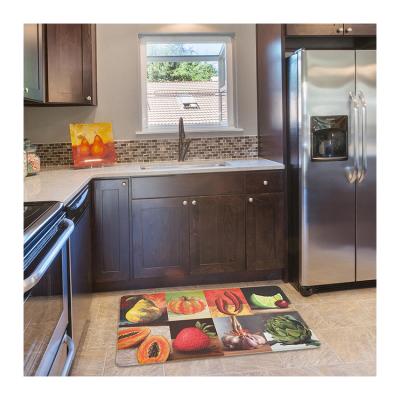 China Home Kitchen Colorful Absorbent Fruit Non-Slip 100% Polyester Non-Slip Mat for sale