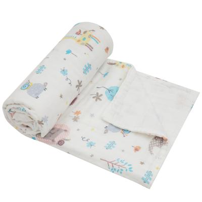 China Japan Style Cotton Baby Throw Super Soft Print Baby Towel Beach Blanket Throw Bedding Blanket for sale