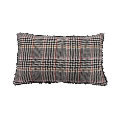 China Hotel Custom Household Luxury Plaid Cotton Cushion Covers for sale