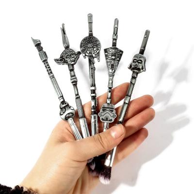 China Hot Selling 5 Pcs New Arrival StarWars Makeup Brush Eyeshadow Eyebrow Brush Cosmetic Kit Skin-friendly for sale