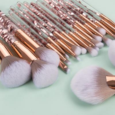 China new design 20PCS Crystal Makeup Brushes Quicksand Sequin Pincel De Maquillaje Skin-friendly Foundation Brush Eyeshadow Makeup Brush for sale