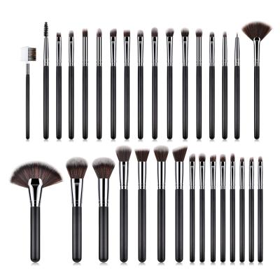 China Angular Blush Brush Kit Black Color Eyeshadow Makeup Professional 32pcs Makeup Brush Set Eyeshadow Foundation Brushes Brushes for sale