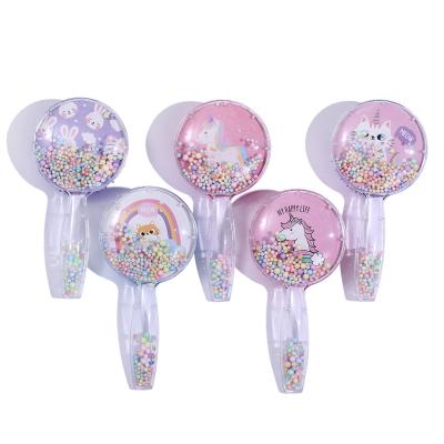 China Girls Hair Comb Unicorn Hair Brush Hairdressing Air Cushion Pink Hair Brush Massage Children Hair Comb for sale