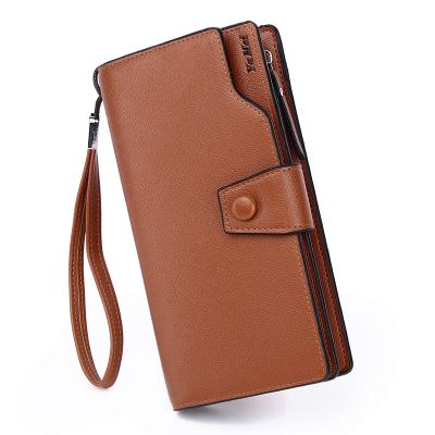 China None of the men's wallets long style high quality large capacity male brand zipper purse card holder PU leather wallet for men for sale