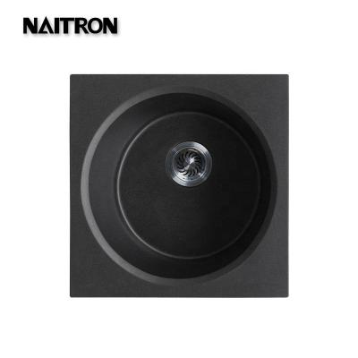 China Without Faucet Kitchen Sink NAITRO Artificial Stone Sinks Modern Minimalist Modern Craft Granite Single Sink for sale