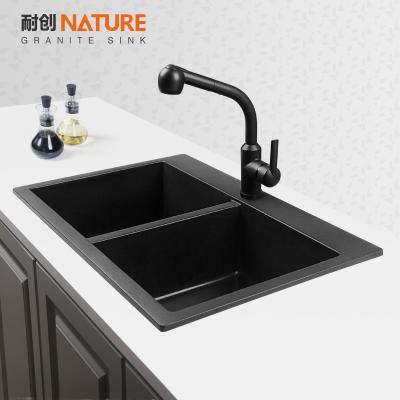 China Without Faucet Granite Kitchen Sink for sale