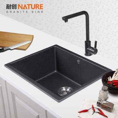 China Without Faucet Granite Kitchen Sink for sale