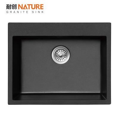 China Without Compound Quartz Sink Hot Sale Black Color Topmount Faucet Undermount Factory Directly Supply MONDW 5544 for sale