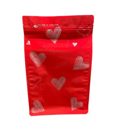 China Customized new logo coffee flat bottom moisture proof bag with best price for sale